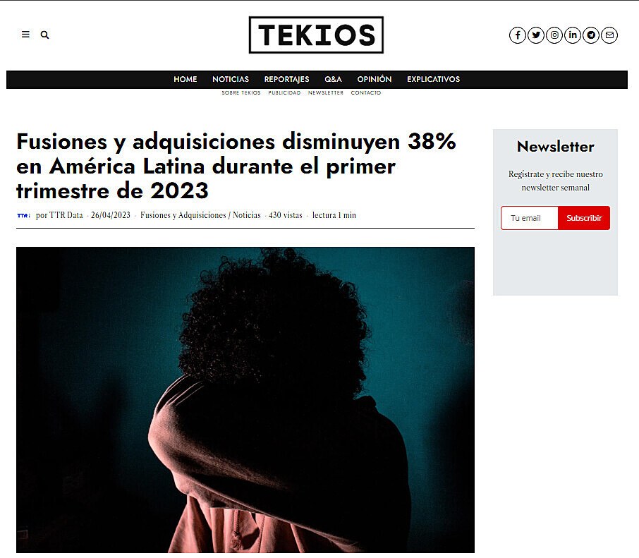 Fusiones y adquisiciones disminuyen 38% en Amrica Latina durante el primer trimestre de 2023